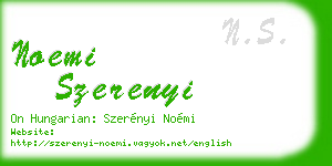 noemi szerenyi business card